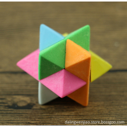 Diamond Shape Puzzle Cube Assemble Eraser